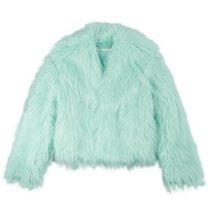 Taylor Swift Life of a Showgirl Mint Faux Fur Coat XL/2XL w Garment Bag NWT
